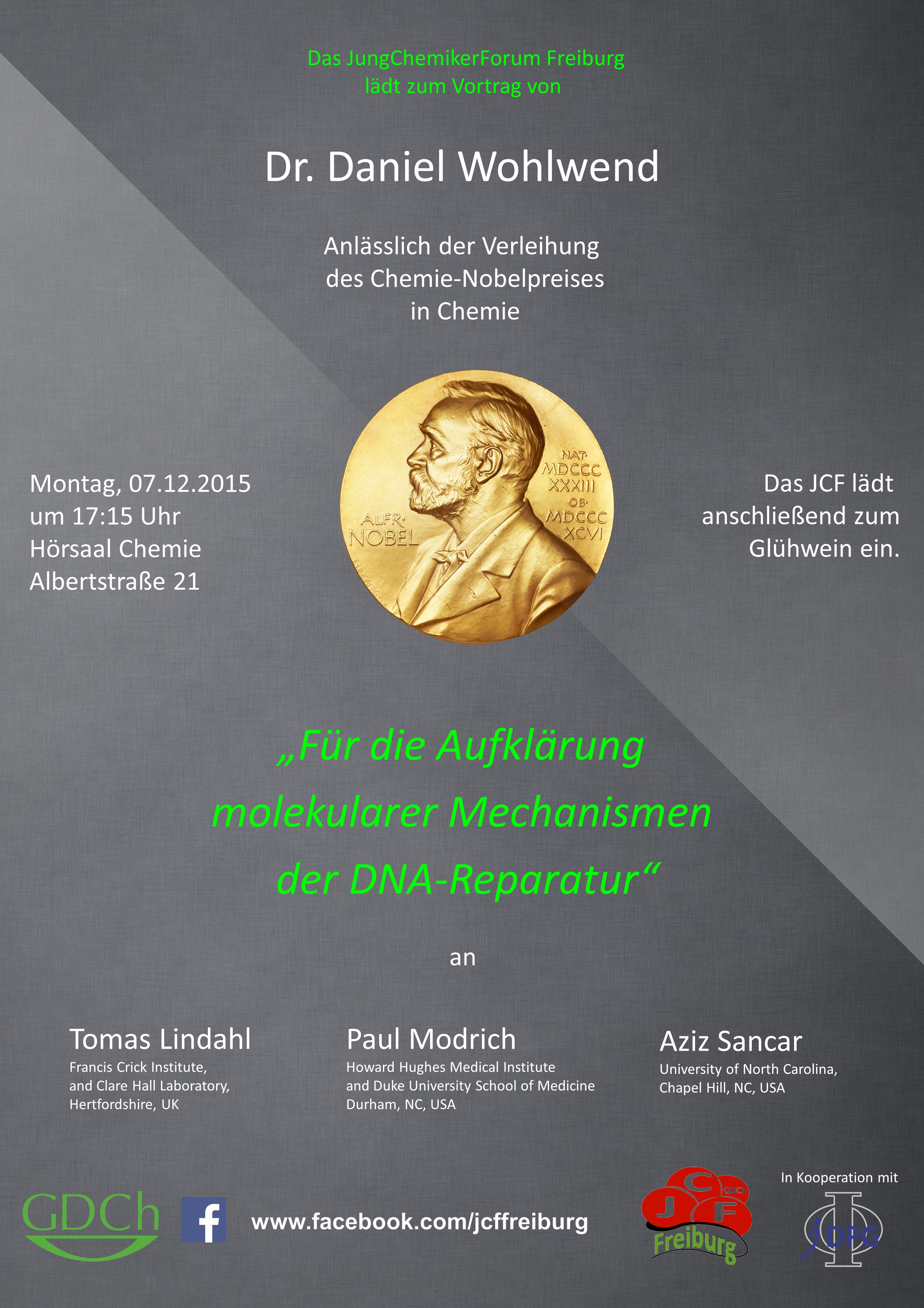 Poster zur Nobelpreisvorlesung 2015