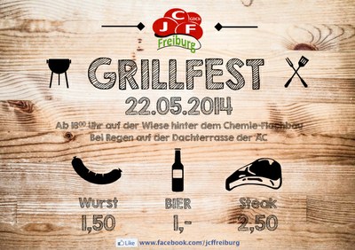 Plakat der fünften Auflage unserer Grillparty 2014